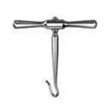 Dennis-Type Micro Ring Tip Forceps, 1.0 Mm Tips Impregnated W/ Fine Tungsten Carbide Dust, Counterbalanced Handle, Curved, 9" (23.0 Cm)